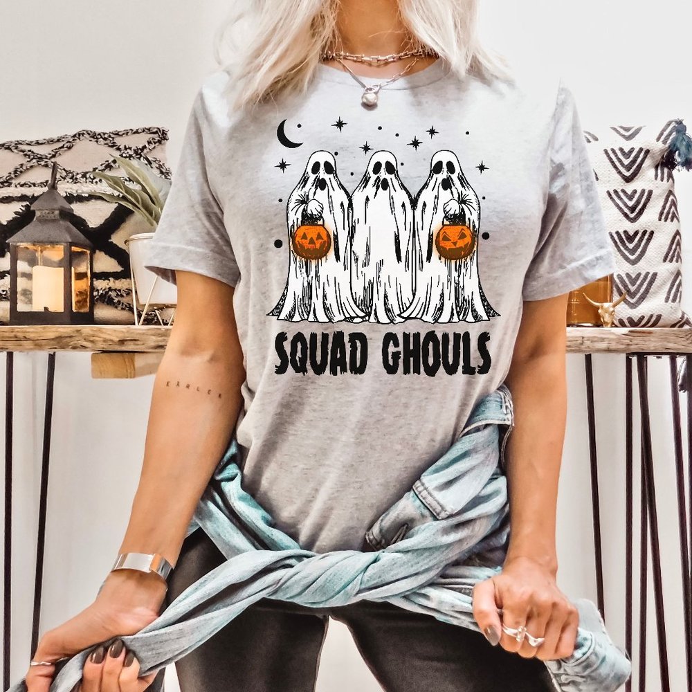 Squad Ghouls Halloween Shirt Unisex Halloween T-shirt Ghost Shirt Funny Shirt